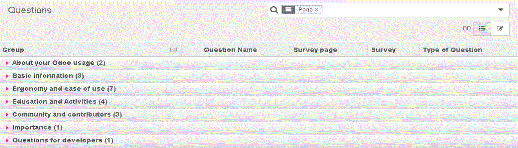 add questions in survey-odoo