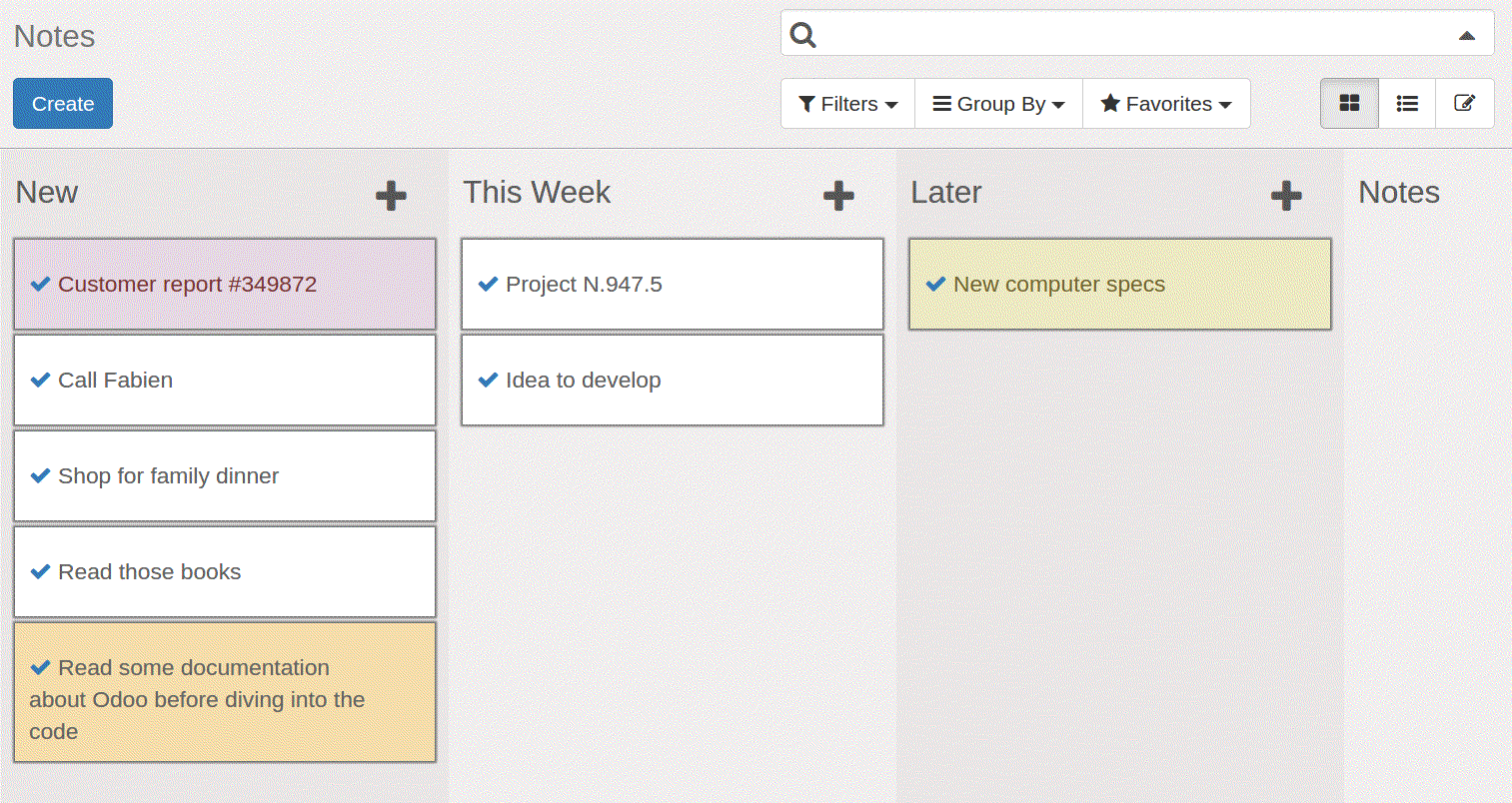 to-do lists and notes-odoo