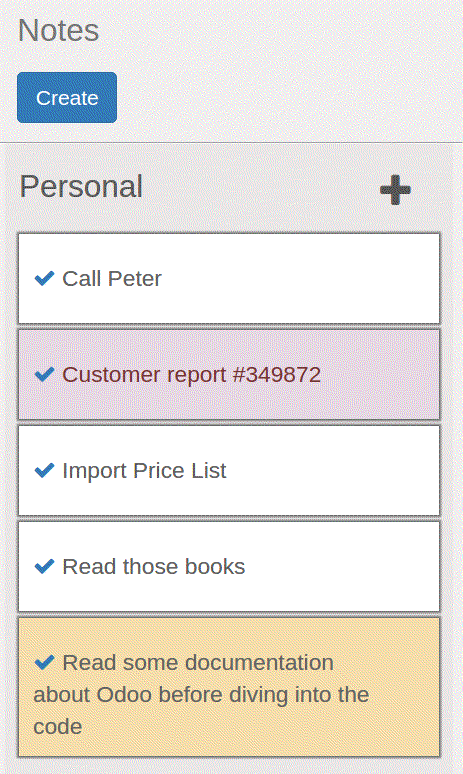 Personal To Do Lists-odoo