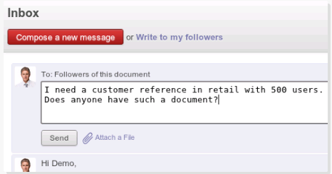 publish the question in ODOO